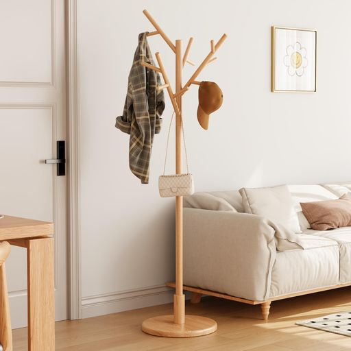 楽天市場】Mangowood 天然木製 ポールハンガー 木製 コートハンガー