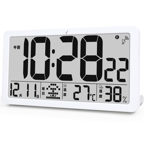 楽天市場】MYAQHデジタル電波時計置き時計‎‎電池式大画面壁掛け時計