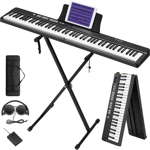 Amazon | Donner 電子ピアノ 88鍵盤 スタンドセット MIDI対応