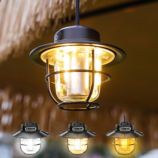 楽天市場】電気式キャンプランタンUSB充電式 type-cレトロ LEDランタン