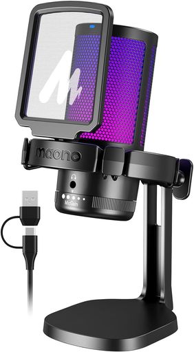 楽天市場】MAONO USB コンデンサーマイク ゲーミングマイク PC