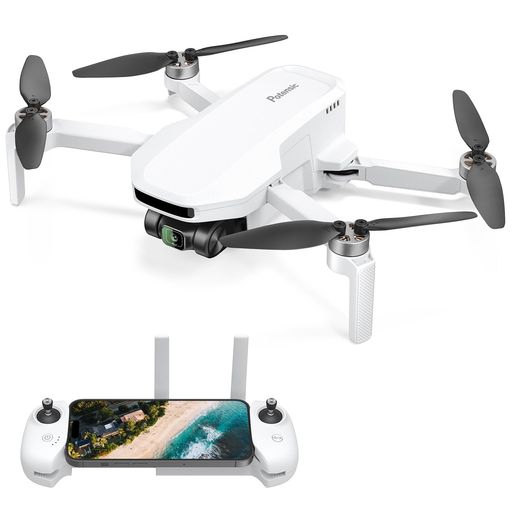 POTENSIC ATOM LT ドローン カメラ付き 2.5K動画 GPS搭載 EIS手ブレ補正 最大転送距離4KM 折りたたみ式 飛行時間40分 軽量 ブラシレスモーター 屋外向け プレゼント ホワイト