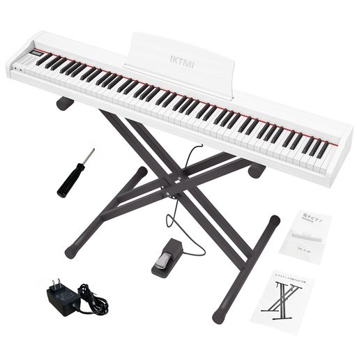 IKTMI 木製 電子ピアノ 88鍵盤 ピアノ 88鍵 Amazon | IKTMI 電子ピアノ 88鍵盤 木製 ピアノ 88鍵 Digital Piano
