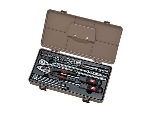 京都機械工具(KTC)9.5sq.[22点組]片開きプラハードケース工具セットSK3220P