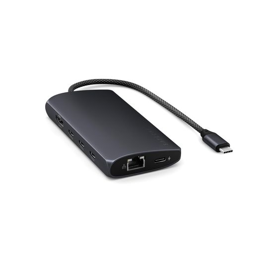 Satechi 8 in 1 USB C ハブ マルチポートアダプター V3、8K HDMI、100W充電、USBデータポートx4、イーサネット、SDカードリーダー搭載 ノートパソコン、Mac/Windows、MacBook|さくら組 店