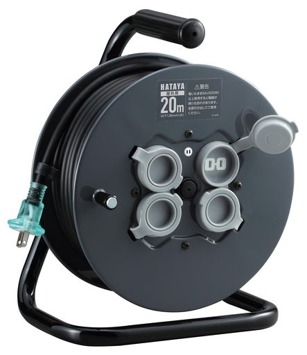 ハタヤ(HATAYA)吊りひも木管露天用(防雨型)100V型吊りひも20m太さ1.25粍2判定基準型差し込み4個差し込み防雨旗がしら身寄り用工業プラント用築き上げる一こま坦々たる木管FF-20