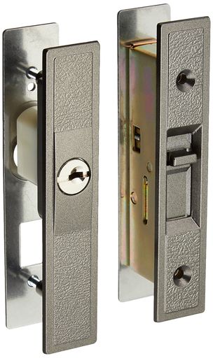 日中製造所部屋の入り口用取替引違戸錠鍵付ディンプルシリンダータイプブロンズGA-800D-B