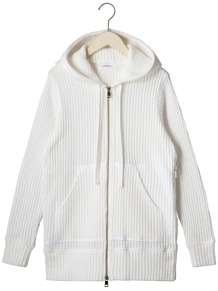 シーグリーン Seagreen レディース CAVIANA オニワッフル ロングジップアップパーカー LSG20S8577｜AIMSGALLERY