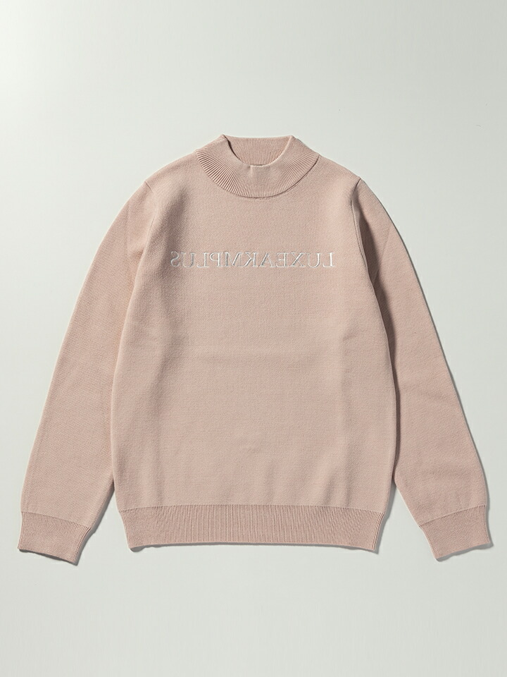 リュクスエイケイエムプラス LUXEAKMPLUS ゴルフ RAYON LOGO KNIT フロントロゴモックネックニット LAKL-23020|AIMSGALLERY