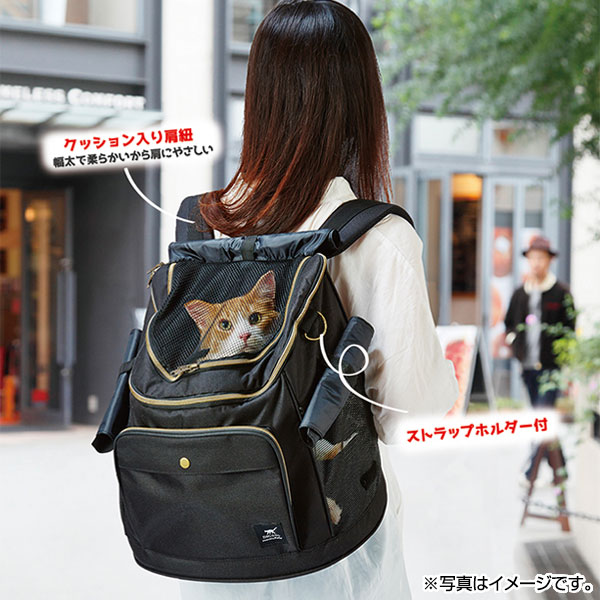 数量限定!Petio(ペティオ) necoco 全猫種用リュックキャリー ブラック