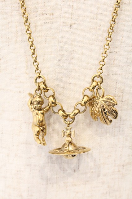 税込3980円以上購入で【送料無料】【USED】Vivienne Westwood / ANGLO PENDANT（ｱﾝｸﾞﾛﾍﾟﾝﾀﾞﾝﾄ） ヴィヴィアンウエストウッド ビビアン ｺﾞｰﾙﾄﾞ 【中古】 O-26-04-12-055-nl-IG-OS