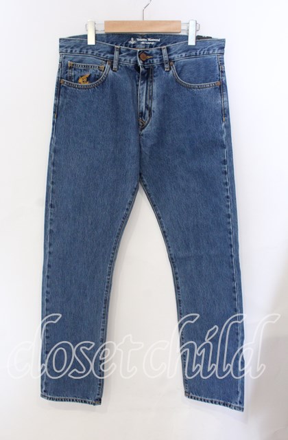 税込3980円以上購入で【送料無料】【USED】ANGLOMANIA / HARRIS JEANS ジーンズ ヴィヴィアンウエストウッド ビビアンW32 インディゴ 【中古】 O-25-09-21-068-pa-IG-ZH