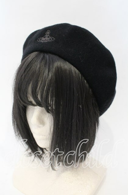 Vivienne Westwood ベレー帽 S-M 黒 Vivienne Westwood - Vivienne Westwood ヴィヴィアンウエストウッド