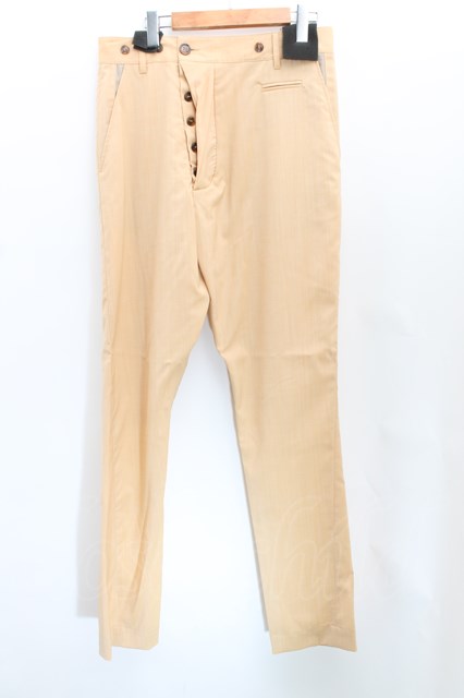 税込3980円以上買いもとめるで【貨物輸送無料】【USED】Vivienne Westwood MAN / アルコホリックパンツヴィヴィアンウエストウッド ビビアン 46 黄味がかった【中古】 H-23-10-22-013-pa-OD-ZH
