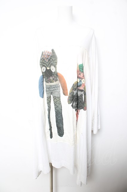 税込3980円以上購入で【送料無料】【USED】ANGLOMANIA / SOCK MONSTER ビッグTシャツ ヴィヴィアンウエストウッド ビビアン 白 【中古】 Y-26-01-28-056-op-AS-ZY