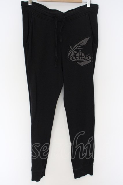 税込3980円以上買いもとめるで【貨物輸送無料】【USED】ANGLOMANIA / CLASSIC BOTTOMS WITH PATCHヴィヴィアンウエストウッド ビビアン S 黒いこと【中古】 O-24-01-28-053-pa-IG-ZH