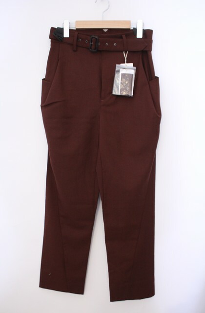 税込3980円以上購入で【送料無料】【USED】Vivienne Westwood MAN / クレイジーベルトトラウザーズパンツ ヴィヴィアンウエストウッド ビビアン44 ワイン 【中古】 O-26-02-15-010-pa-YM-OS