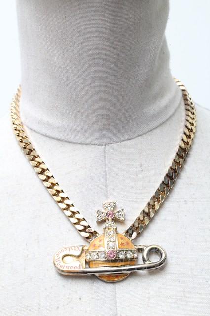 税込3980円以上購入で【送料無料】【USED】Vivienne Westwood / NC/スターセーフティピンネックレス ヴィヴィアンウエストウッド ビビアン ゴールド 【中古】 S-25-05-11-023-nl-AS-ZS