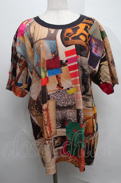 税込3980円以上購入で【送料無料】【USED】Vivienne Westwood MAN / MOODBOARD PRINT オーバーサイズシャツ ヴィヴィアンウエストウッド ビビアン48 【中古】 S-25-07-27-035-bl-AS-ZS