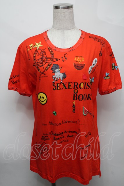 税込3980円以上購入で【送料無料】【USED】Vivienne Westwood / TS/ANDREAS UNISEXTシャツ ヴィヴィアンウエストウッド ビビアンM オレンジ 【中古】 S-25-08-10-036-ts-AS-ZS