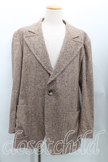 税込3980円以上購入で【送料無料】【USED】Vivienne Westwood MAN / ヘリンボーンウールジャケット ヴィヴィアンウエストウッド ビビアン50 茶 【中古】 H-24-09-22-002-jc-IN-ZH