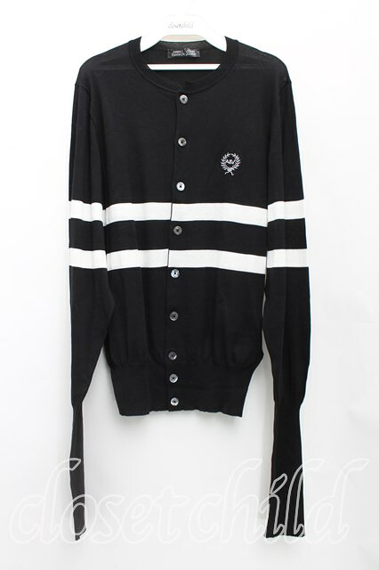 税込3980円以上購入で【送料無料】【USED】Vivienne Westwood / AKボーダーカーディガン ヴィヴィアンウエストウッド ビビアンS 黒 【中古】 H-25-02-02-037-to-OD-ZH