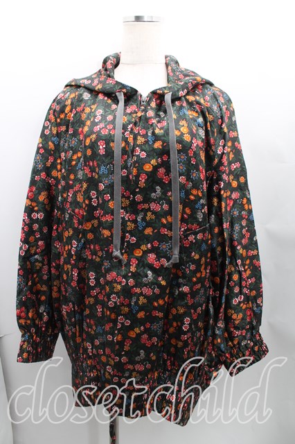 税込3980円以上購入で【送料無料】【USED】ANGLOMANIA / フラワーptパーカー ヴィヴィアンウエストウッド ビビアン38 黒 【中古】 H-25-02-02-010-co-OD-ZH