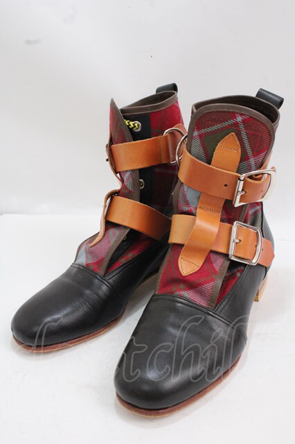 楽天市場】【中古】Vivienne Westwood / タータンチェックヒールブーツ