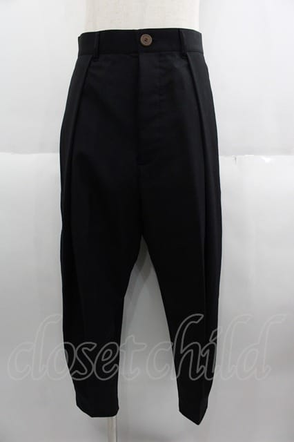 税込3980円以上購入で【送料無料】【USED】Vivienne Westwood MAN / フロントタックパンツ ヴィヴィアンウエストウッド ビビアン44 黒 【中古】 I-25-05-21-010-pa-HD-ZI