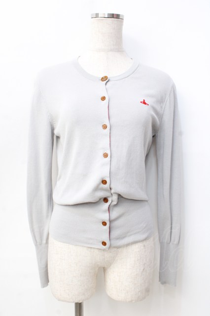 美品　ヴィヴィアンウエストウッド カーディガン オーブ刺繍　ホワイト 楽天市場】税込3980円以上購入で【送料無料】【USED】Vivienne