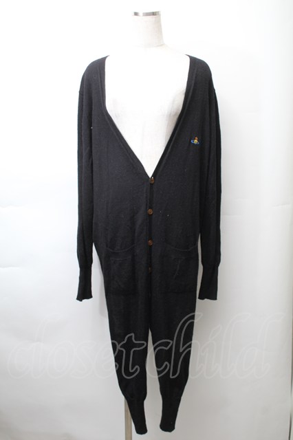 税込3980円以上買いもとめるで【貨物輸送無料】【USED】Vivienne Westwood / /カラーオーブ刺しゅううつり変わりカーディガンヴィヴィアンウエストウッド ビビアンM 黒 【中古】 S-25-11-19-040-to-AS-ZH