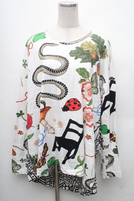 税込3980円以上購入で【送料無料】【USED】Vivienne Westwood / MYSTICAL & TANGLED ORB SQUIGGLE シャツ ヴィヴィアンウエストウッド ビビアン 白 【中古】 S-26-03-08-011-bl-AS-ZS
