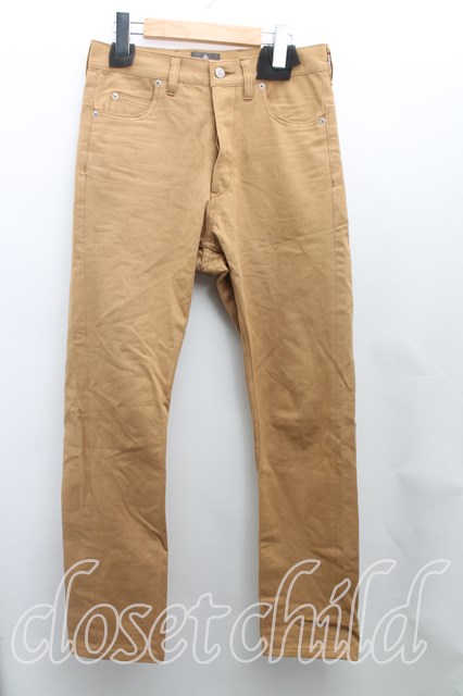 税込3980円以上購入で【送料無料】【USED】Vivienne Westwood MAN / ボタンダウンチノパンヴィヴィアンウエストウッド ビビアン44(メンズS相当) キャメル 【中古】 H-25-06-08-031-pa-IN-ZH｜closetchild