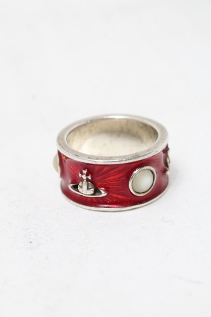 税込3980円以上購入で【送料無料】【USED】Vivienne Westwood / キングリング ヴィヴィアンウエストウッド ビビアンL 赤 【中古】 S-25-11-30-005-rg-AS-ZS 27,134円