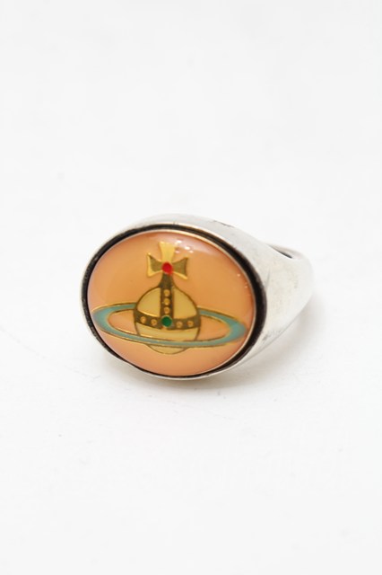 税込3980円以上購入で【送料無料】【USED】Vivienne Westwood / エナメルリング ヴィヴィアンウエストウッド ビビアンM オフ 【中古】 S-25-11-30-006-rg-AS-ZS 24,325円