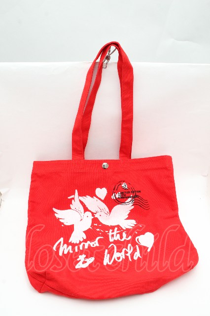 税込3980円以上購入で【送料無料】【USED】Vivienne Westwood / 10th year anniversary トートバッグ ヴィヴィアンウエストウッド ビビアン 赤 【中古】 S-26-03-15-023-ba-AS-ZS