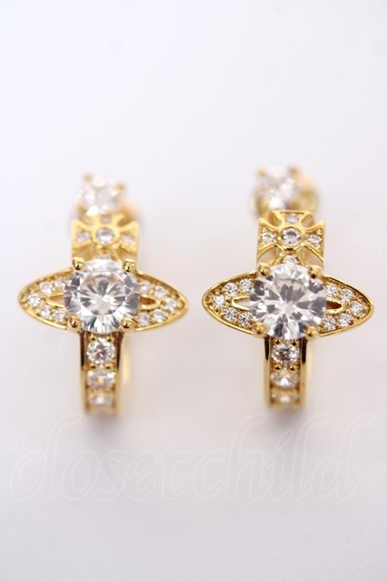 税込3980円以上購入で【送料無料】【USED】Vivienne Westwood / MAITENA EARRINGS ヴィヴィアンウエストウッド ビビアン ゴールド 【中古】 Y-26-03-22-004-er-SZ-ZY