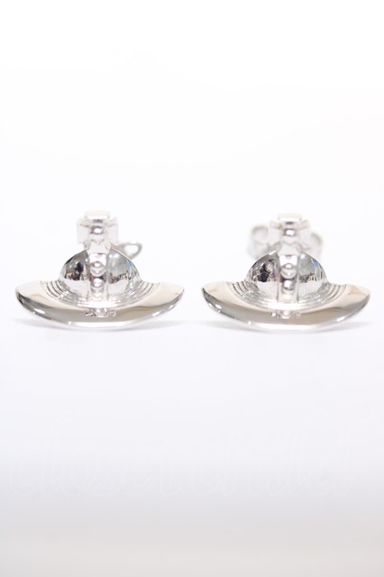 税込3980円以上購入で【送料無料】【USED】Vivienne Westwood / SOLID ORB EARRINGS ヴィヴィアンウエストウッド ビビアン シルバー 【中古】 Y-26-03-22-005-er-SZ-ZY