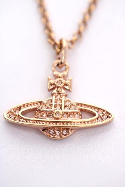 税込3980円以上購入で【送料無料】【USED】Vivienne Westwood / MINI BAS RELIEF PENDANT ヴィヴィアンウエストウッド ビビアン ピンクゴールド 【中古】 Y-26-03-22-010-nl-SZ-ZY