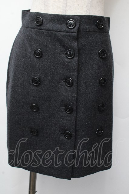 税込3980円以上買いもとめるで【貨物輸送無料】【USED】Vivienne Westwood / フロントボタンスカートヴィヴィアンウエストウッド ビビアン1 薄墨色 【中古】 S-26-03-22-044-sk-AS-ZH ボトムス-レディースファッション