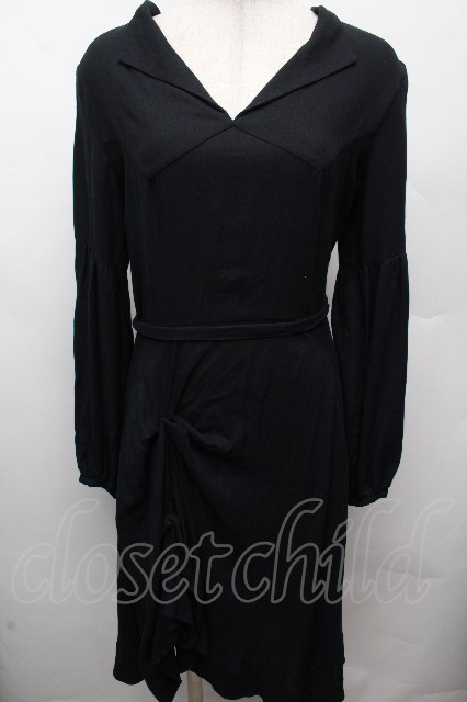 税込3980円以上購入で【送料無料】【USED】Vivienne Westwood / ロングワンピースヴィヴィアンウエストウッド ビビアン3 黒 【中古】 S-26-04-12-047-op-AS-ZS｜closetchild