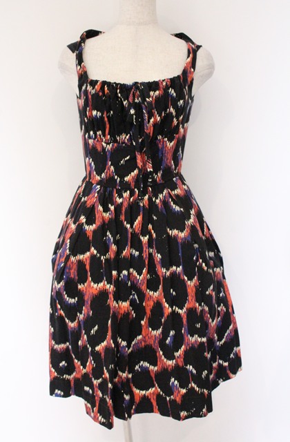 税込3980円以上購入で【送料無料】【USED】Vivienne Westwood / レオパードワンピースヴィヴィアンウエストウッド ビビアン1 オレンジｘブラック 【中古】 O-26-04-19-051-op-YM-ZH｜closetchild