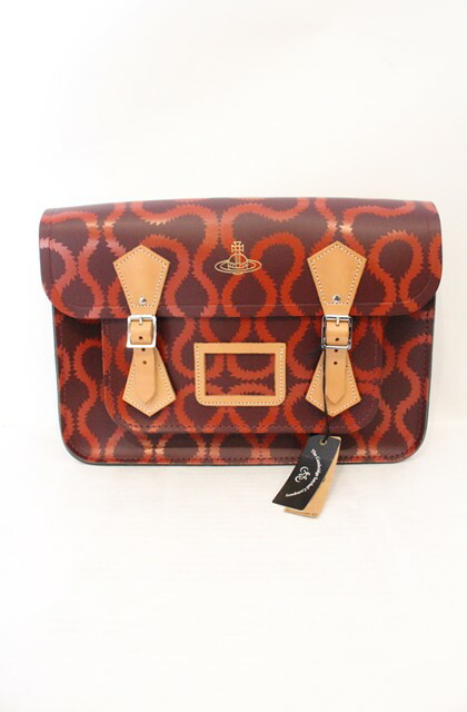 税込3980円以上購入で【送料無料】【USED】Vivienne Westwood / スクイーグルサッチェルバッグ ヴィヴィアンウエストウッド ビビアン ワイン系 【中古】 O-26-04-19-096-ba-IG-OS