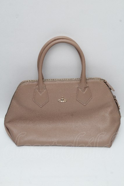 税込3980円以上買いもとめるで【貨物輸送無料】【USED】Vivienne Westwood / BABALMORAL HANDBAGヴィヴィアンウエストウッド ビビアン ベージュ 【中古】 S-26-04-22-037-ba-AS-ZS