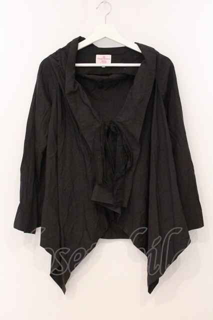 税込3980円以上買いもとめるで【貨物輸送無料】【USED】Vivienne Westwood / ドレープうつり変わりガウンジャケットヴィヴィアンウエストウッド ビビアン2 黒いこと 【中古】 O-26-04-26-008-jc-IG-os