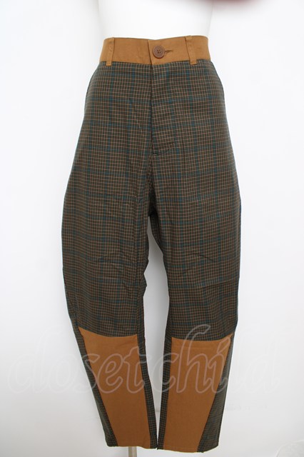税込3980円以上購入で【送料無料】【USED】Vivienne Westwood MAN / バイカラー トラウザーズヴィヴィアンウエストウッド ビビアン48 グリーン 【中古】 Y-26-05-03-070-pa-SZ-ZY｜closetchild