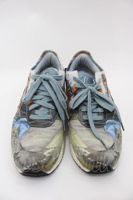 税込3980円以上購入で【送料無料】【USED】Vivienne Westwood / Vivienne Westwood × ASICS TIGERコラボスニーカーヴィヴィアンウエストウッド ビビアン26.5CM 青Ｘ白 【中古】 I-25-08-30-049-sh-HD-ZI