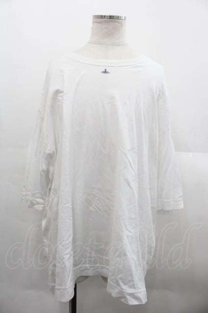 税込3980円以上購入で【送料無料】【USED】Vivienne Westwood MAN / 単色オーブ刺 半袖Tシャツ ヴィヴィアンウエストウッド ビビアン ホワイト 【中古】 I-25-09-17-001-ts-HD-ZI