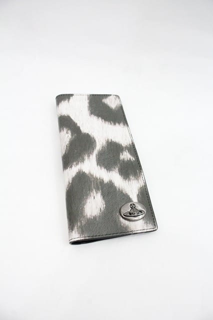 税込3980円以上購入で【送料無料】【USED】Vivienne Westwood / レオパード折財布ヴィヴィアンウエストウッド ビビアン グレー 【中古】 I-25-12-24-049-gd-HD-ZI|closetchild