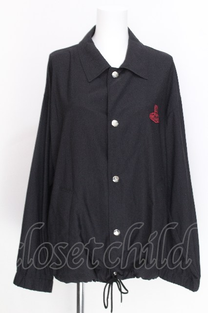 税込3980円以上購入で【送料無料】【USED】Vivienne Westwood MAN / コーチジャケットヴィヴィアンウエストウッド ビビアン46 黒 【中古】 S-26-06-28-032-jc-AS-ZS｜closetchild